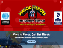 Tablet Screenshot of havocheroes.com